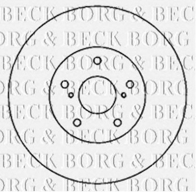 BORG & BECK bbd4805 -  Тормозной диск